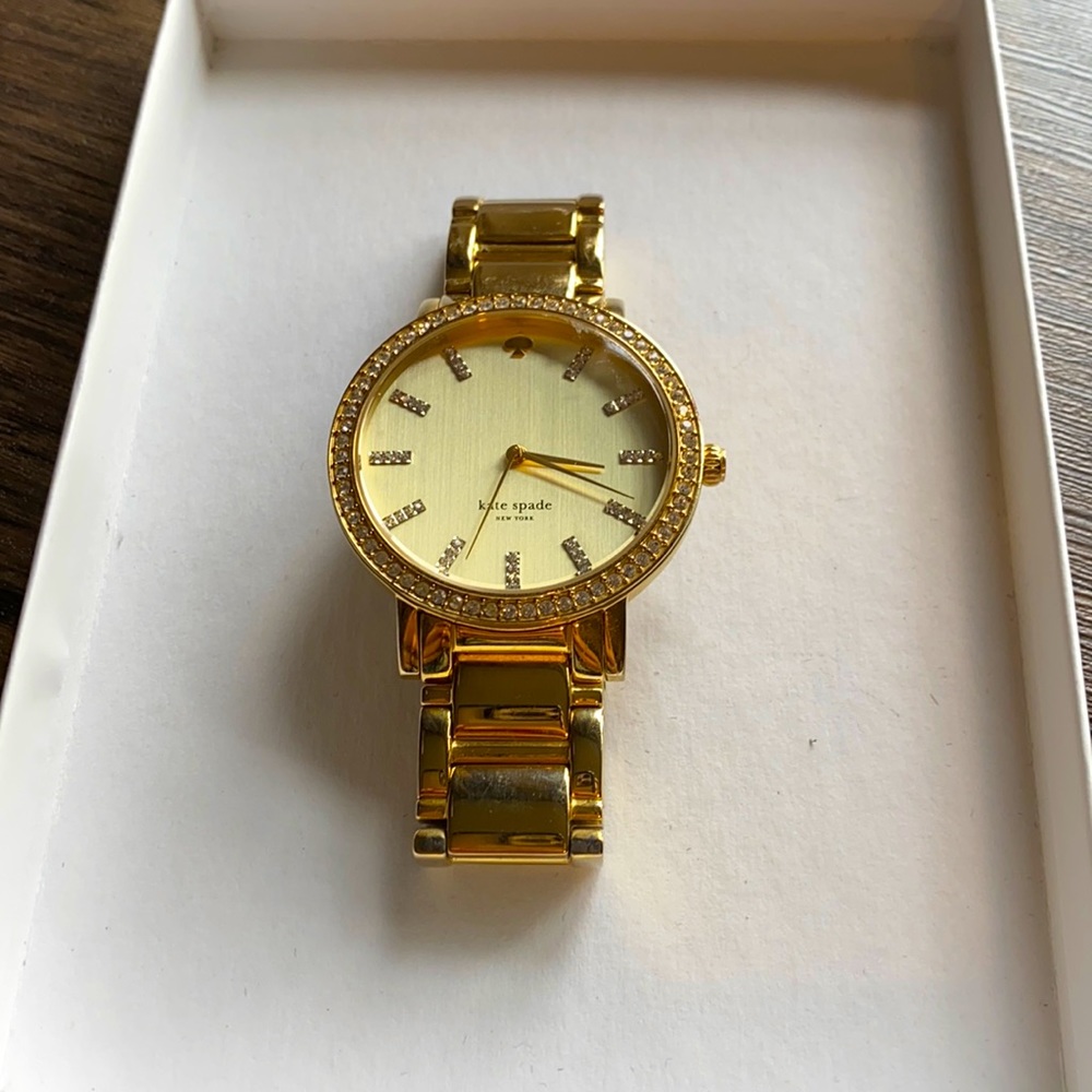 Gold Kate Spade watch in good condition